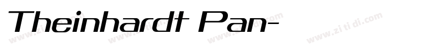 Theinhardt Pan字体转换